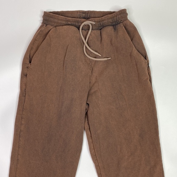 ASOS Acid Brown Wash Oversized Jogger Pants Size 0 - Picture 2 of 14